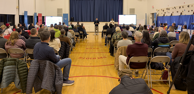 Mayor Arroyo's town hall at Ross Elementary School