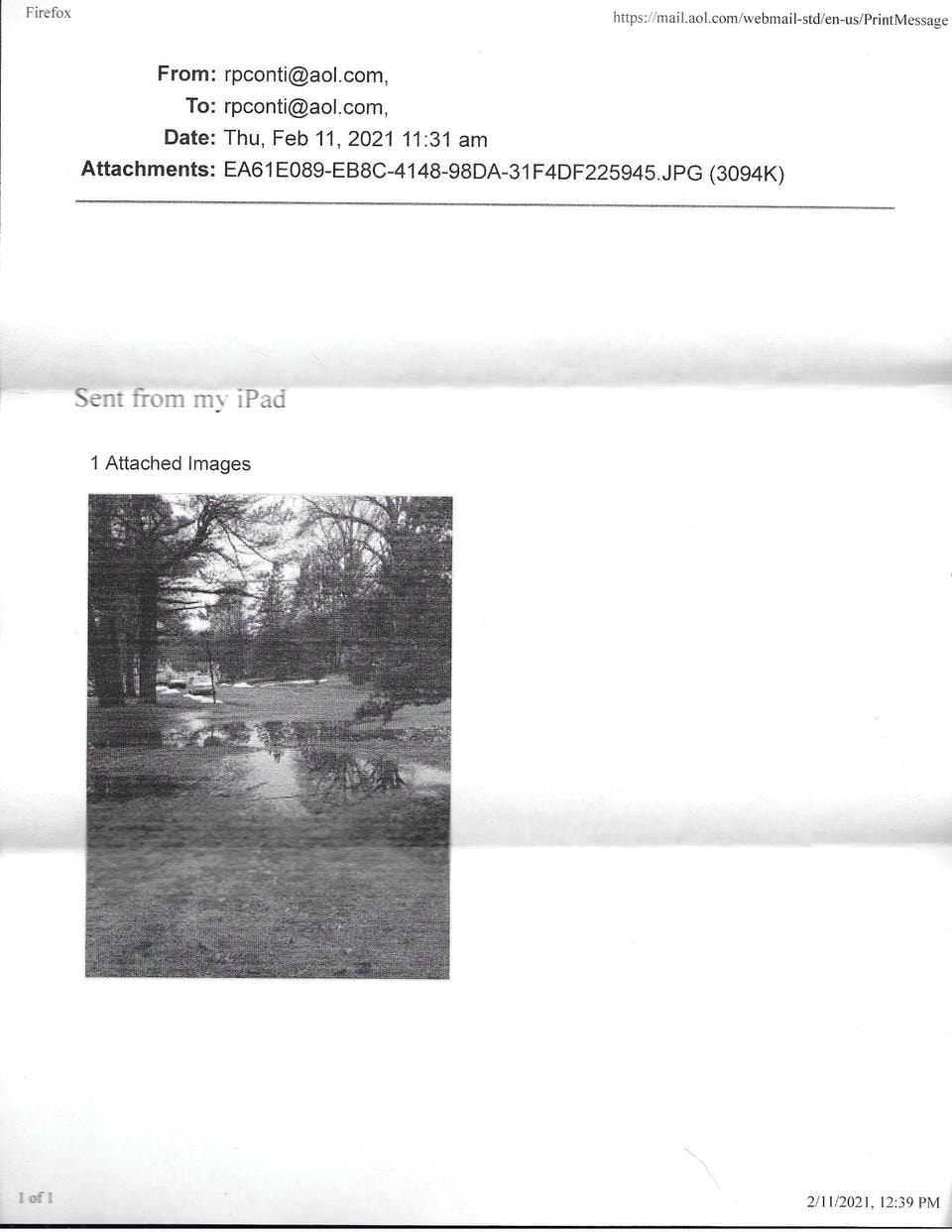 Input Flooding and drainage problems on Landis Drive City of Lancaster