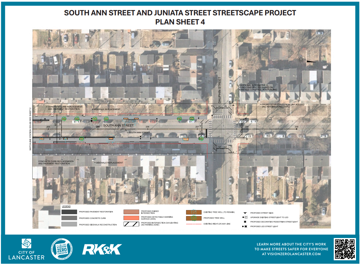 Plan for S. Ann Street between Dauphin & Juniata