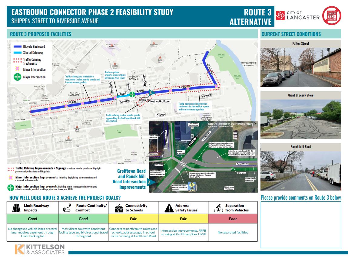 Route 3 Alternative Summary
